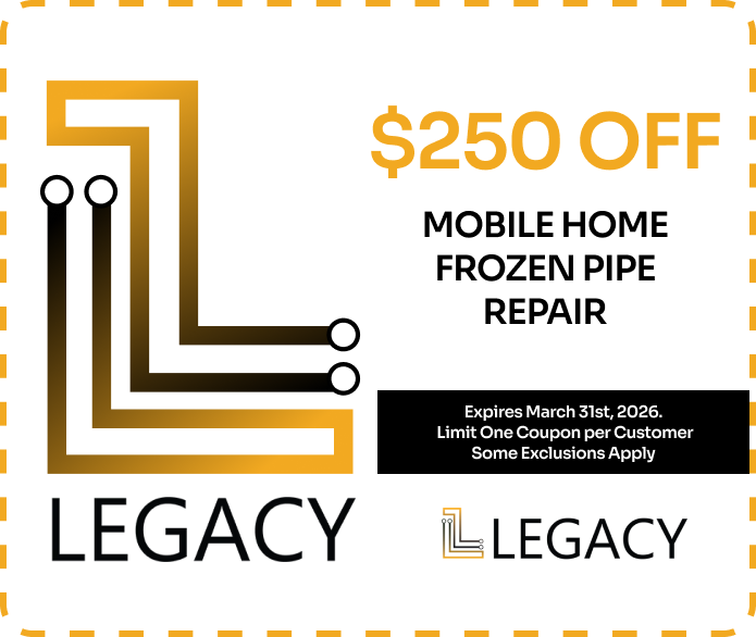 $ Off Mobile Home Frozen Pipe Repair