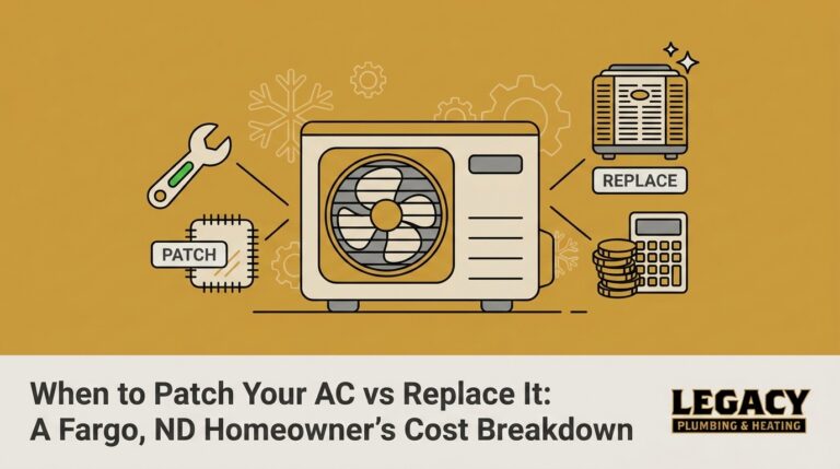 When to Patch Your AC vs Replace It: A Fargo, ND Homeowner's Cost Breakdown — featured image
